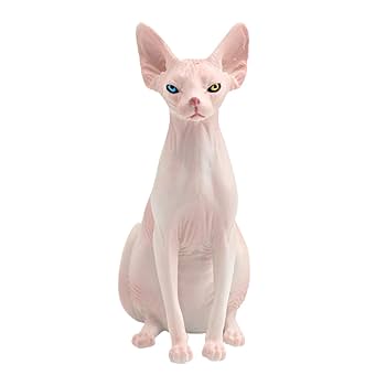   1993年製　猫の置物　Sitting Cat 猫の置物 シッポかじかじキャット ミケ ねこオブジェ レジン製